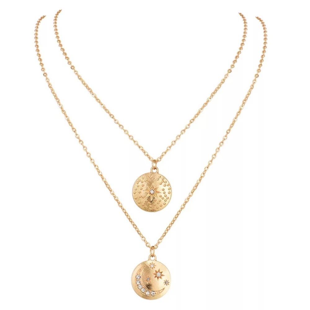 Celestial Layered Necklace - Picture 2 of 4